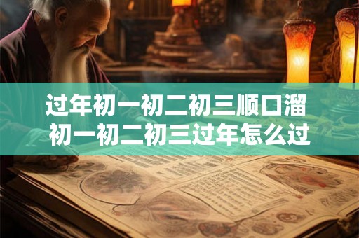 过年初一初二初三顺口溜 初一初二初三过年怎么过
