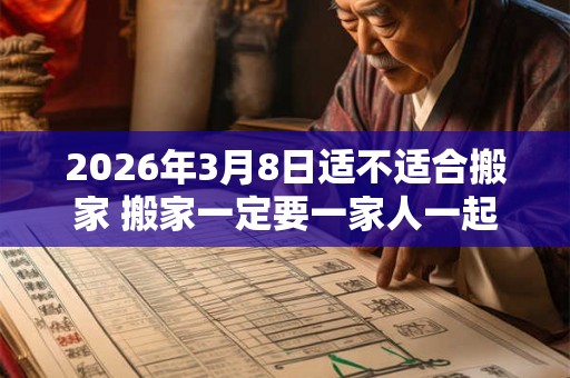 2026年3月8日适不适合搬家 搬家一定要一家人一起搬吗