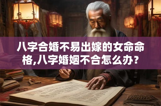 八字合婚不易出嫁的女命命格,八字婚姻不合怎么办？