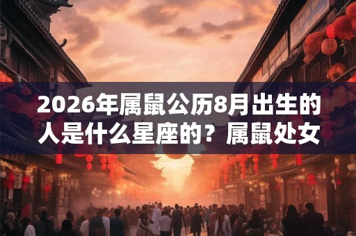 2026年属鼠公历8月出生的人是什么星座的?属鼠处女座性格 2026年属鼠公历8月出生的人是什么星座的?属鼠处女座性格