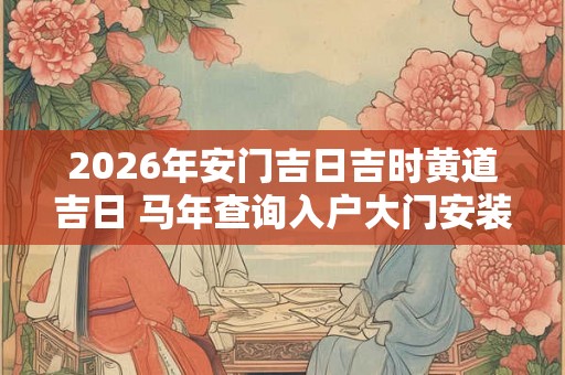 2026年安门吉日吉时黄道吉日 马年查询入户大门安装吉日 2026年安门吉日吉时黄道吉日 马年查询入户大门安装吉日