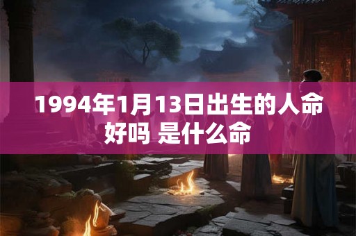 1994年1月13日出生的人命好吗 是什么命