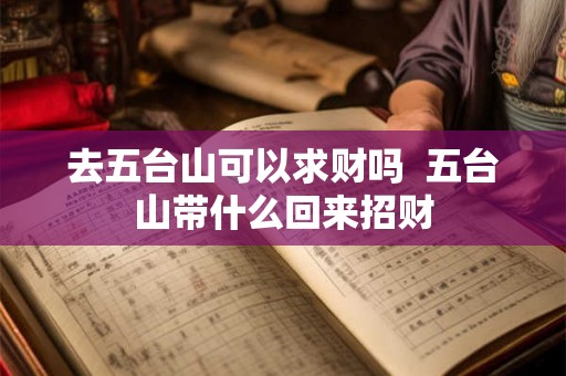 去五台山可以求财吗 五台山带什么回来招财 去五台山可以求财吗 五台山带什么回来招财