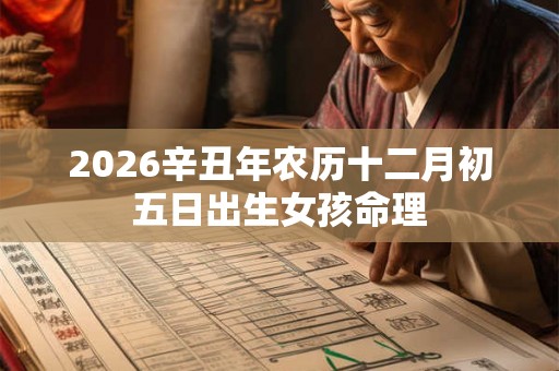 2026辛丑年农历十二月初五日出生女孩命理