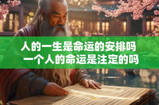 人的一生是命运的安排吗  一个人的命运是注定的吗