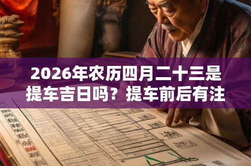 2026年农历四月二十三是提车吉日吗？提车前后有注意事宜吗？