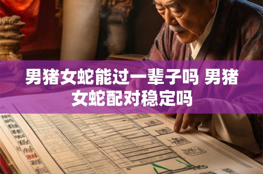 男猪女蛇能过一辈子吗 男猪女蛇配对稳定吗