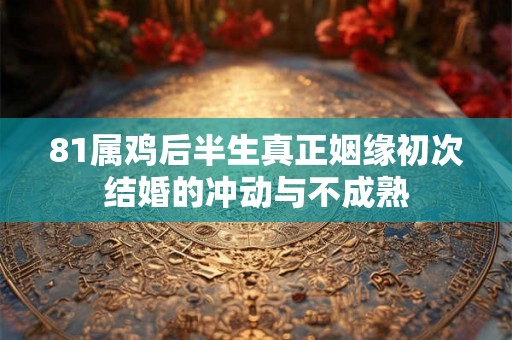 81属鸡后半生真正姻缘初次结婚的冲动与不成熟 81属鸡后半生真正姻缘初次结婚的冲动与不成熟