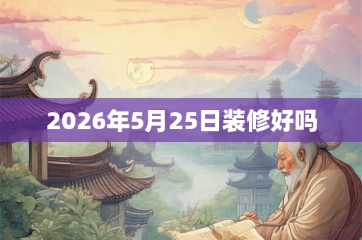 2026年5月25日装修好吗