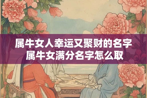 属牛女人幸运又聚财的名字 属牛女满分名字怎么取 属牛女人幸运又聚财的名字 属牛女满分名字怎么取