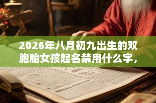 2026年八月初九出生的双胞胎女孩起名禁用什么字,五行属什么 2026年八月初九出生的双胞胎女孩起名禁用什么字,五行属什么