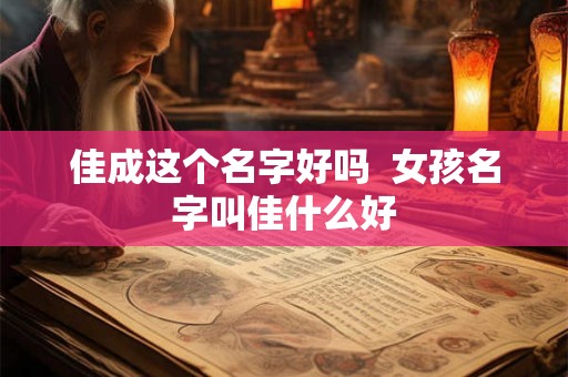 佳成这个名字好吗 女孩名字叫佳什么好 佳成这个名字好吗 女孩名字叫佳什么好