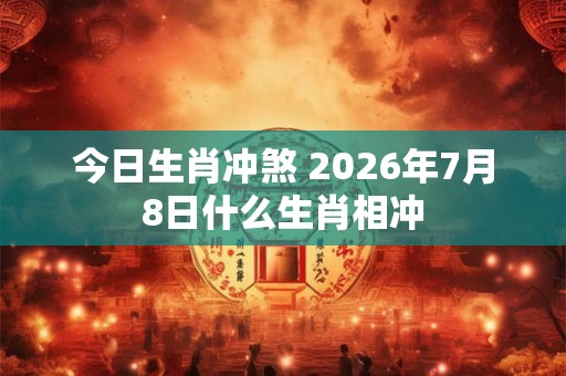 今日生肖冲煞 2026年7月8日什么生肖相冲 今日生肖冲煞 2026年7月8日什么生肖相冲