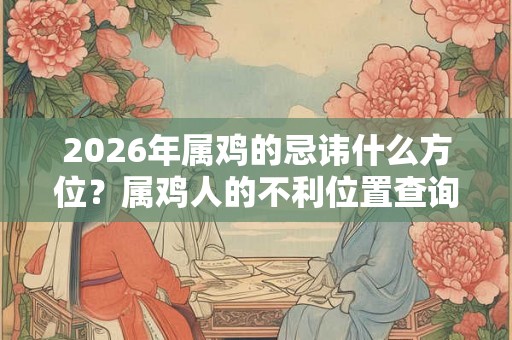 2026年属鸡的忌讳什么方位?属鸡人的不利位置查询 2026年属鸡的忌讳什么方位?属鸡人的不利位置查询