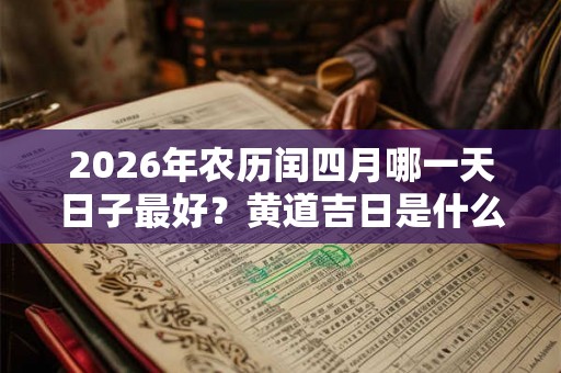 2026年农历闰四月哪一天日子最好？黄道吉日是什么意思？