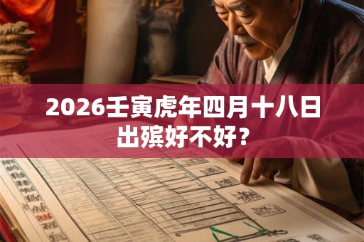 2026壬寅虎年四月十八日出殡好不好? 2026壬寅虎年四月十八日出殡好不好?