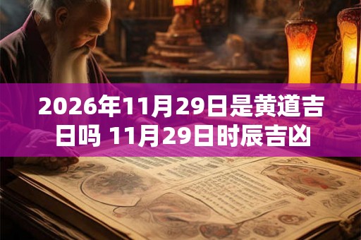 2026年11月29日是黄道吉日吗 11月29日时辰吉凶