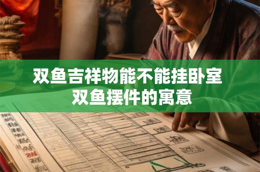 双鱼吉祥物能不能挂卧室 双鱼摆件的寓意 双鱼吉祥物能不能挂卧室 双鱼摆件的寓意