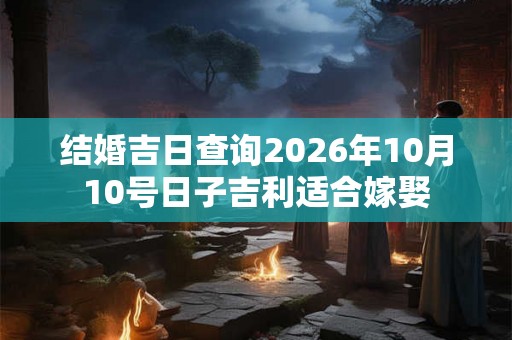结婚吉日查询2026年10月10号日子吉利适合嫁娶