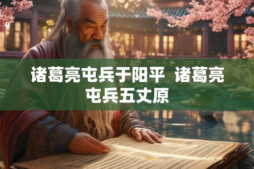 诸葛亮屯兵于阳平 诸葛亮屯兵五丈原 诸葛亮屯兵于阳平 诸葛亮屯兵五丈原