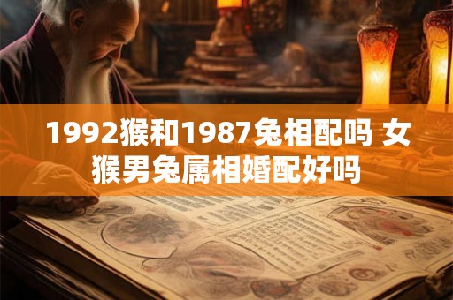 1992猴和1987兔相配吗 女猴男兔属相婚配好吗