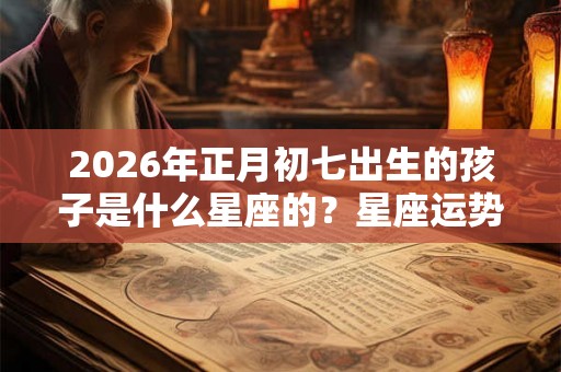 2026年正月初七出生的孩子是什么星座的？星座运势如何？