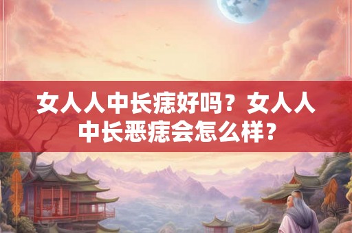 女人人中长痣好吗？女人人中长恶痣会怎么样？