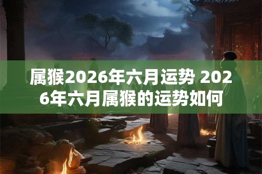 属猴2026年六月运势 2026年六月属猴的运势如何 属猴2026年六月运势 2026年六月属猴的运势如何