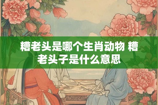 糟老头是哪个生肖动物 糟老头子是什么意思