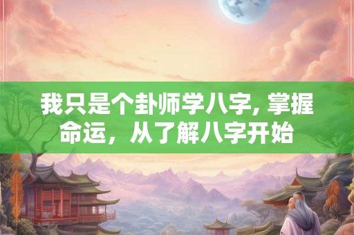 我只是个卦师学八字, 掌握命运，从了解八字开始