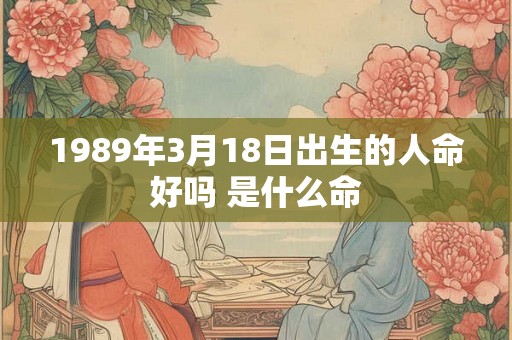 1989年3月18日出生的人命好吗 是什么命