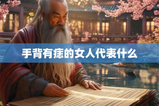 手背有痣的女人代表什么