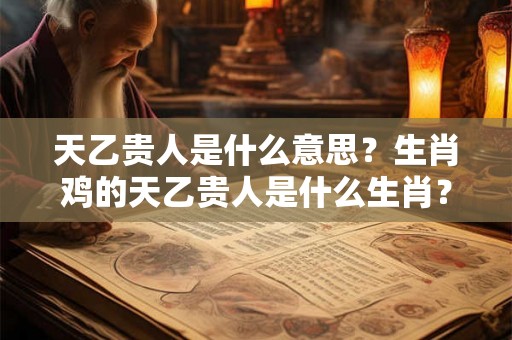 天乙贵人是什么意思？生肖鸡的天乙贵人是什么生肖？