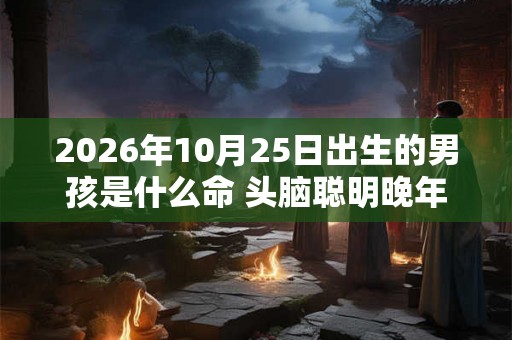 2026年10月25日出生的男孩是什么命 头脑聪明晚年运好