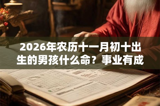 2026年农历十一月初十出生的男孩什么命？事业有成吗？