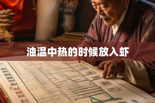油温中热的时候放入虾