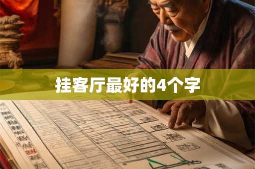 挂客厅最好的4个字