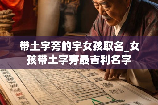 带土字旁的字女孩取名_女孩带土字旁最吉利名字