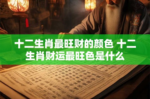 十二生肖最旺财的颜色 十二生肖财运最旺色是什么