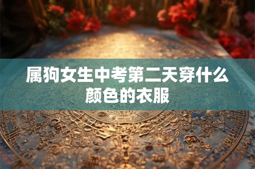 属狗女生中考第二天穿什么颜色的衣服