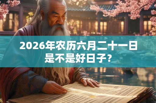 2026年农历六月二十一日是不是好日子？