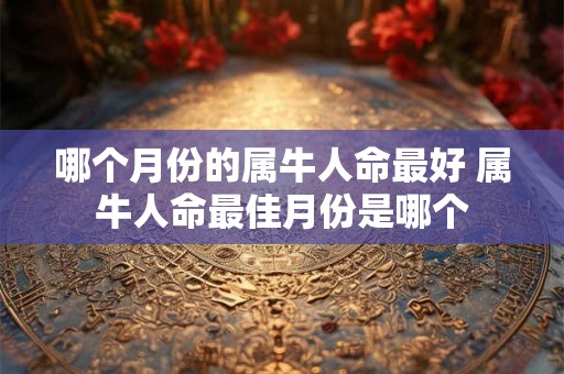 哪个月份的属牛人命最好 属牛人命最佳月份是哪个