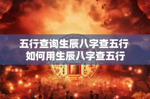 五行查询生辰八字查五行 如何用生辰八字查五行 五行查询生辰八字查五行 如何用生辰八字查五行