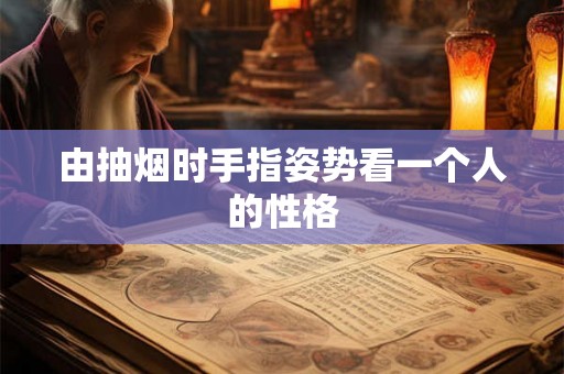 由抽烟时手指姿势看一个人的性格