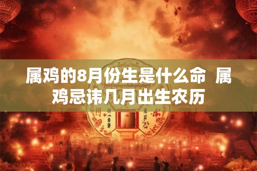 属鸡的8月份生是什么命  属鸡忌讳几月出生农历