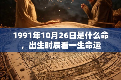 1991年10月26日是什么命,出生时辰看一生命运 1991年10月26日是什么命,出生时辰看一生命运