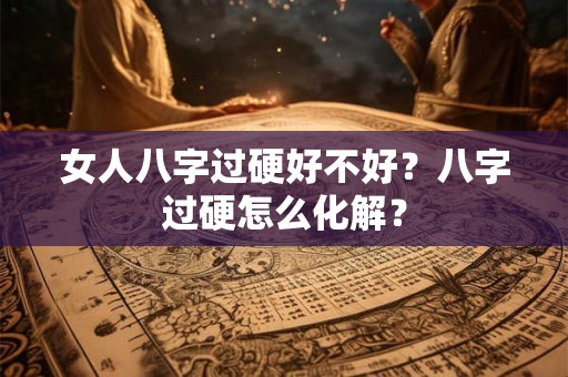 女人八字过硬好不好？八字过硬怎么化解？