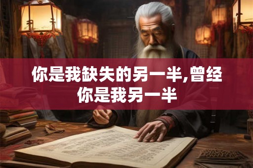 你是我缺失的另一半,曾经你是我另一半
