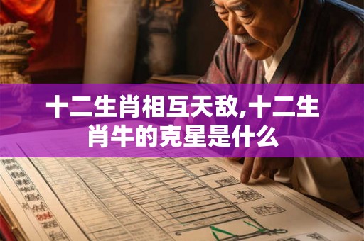 十二生肖相互天敌,十二生肖牛的克星是什么