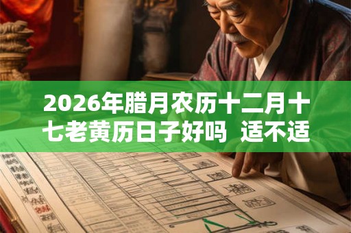 2026年腊月农历十二月十七老黄历日子好吗  适不适宜理发